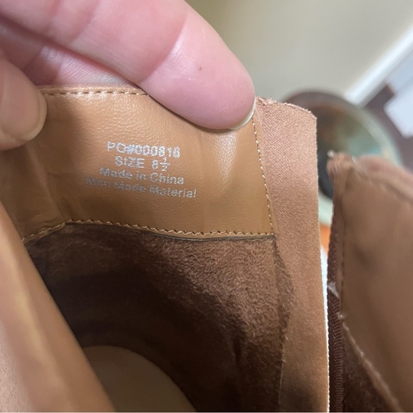 Journee Cress Tan Booties Size 8.5 - Picture 10 of 13